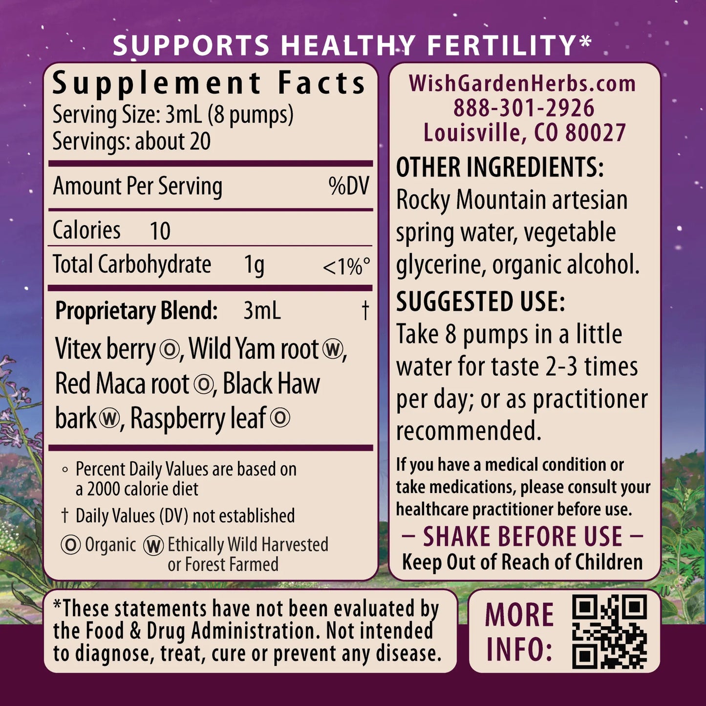 Fertility Prep Conception Support WishGarden Herbs