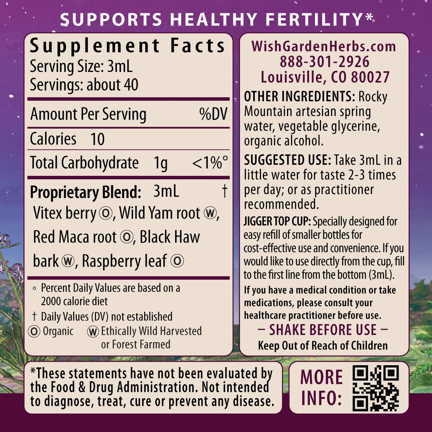 Fertility Prep Conception Support WishGarden Herbs