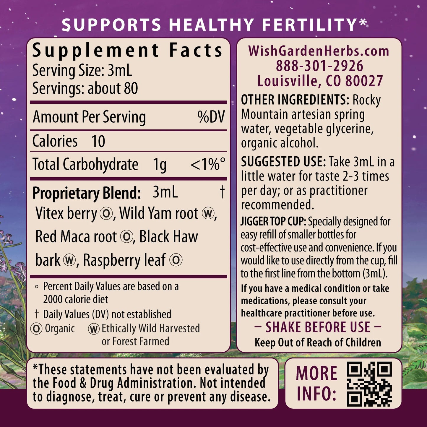 Fertility Prep Conception Support WishGarden Herbs