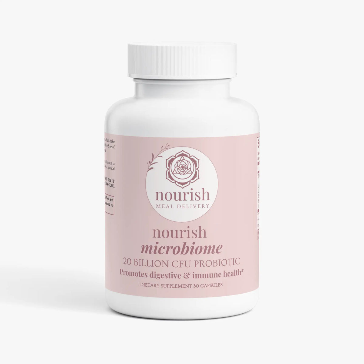 Nourish Microbiome Probiotic 20 Billion Nourish Meal Delivery