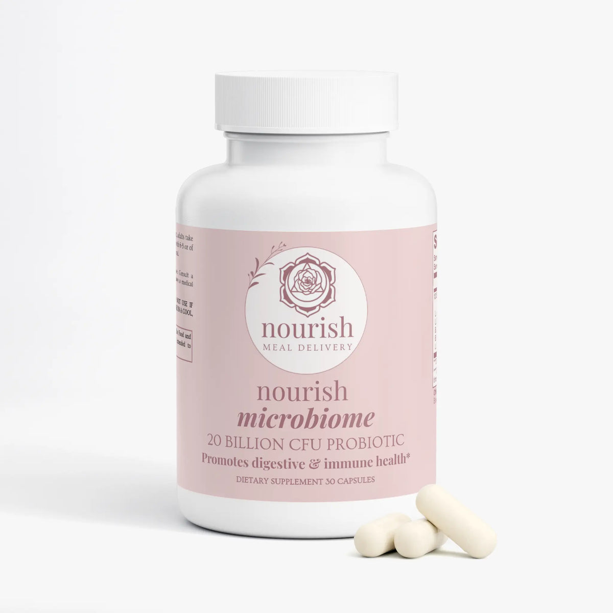 Nourish Microbiome Probiotic 20 Billion Nourish Meal Delivery
