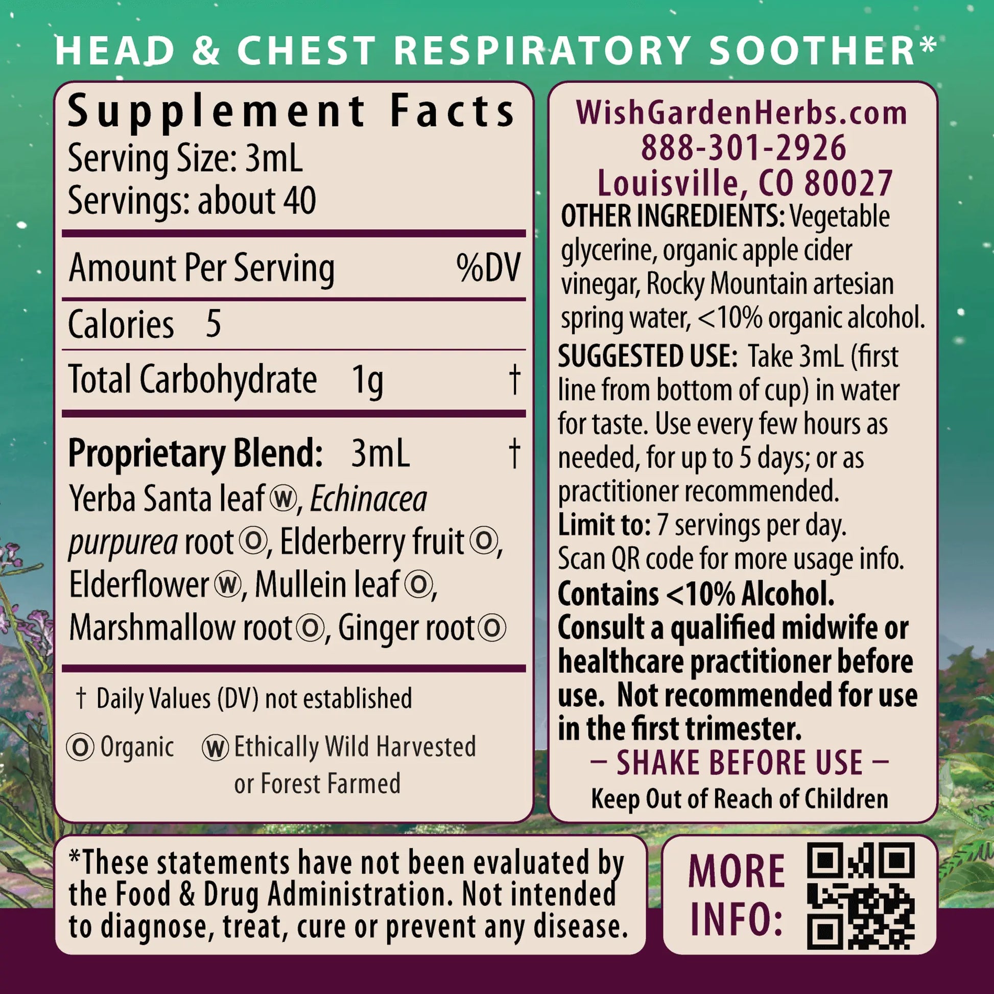 Congestion Rescue Immune Support for Pregnancy WishGarden Herbs