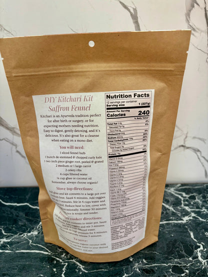 DIY Kitchari Kit – Saffron Fennel Nourish Meal Delivery