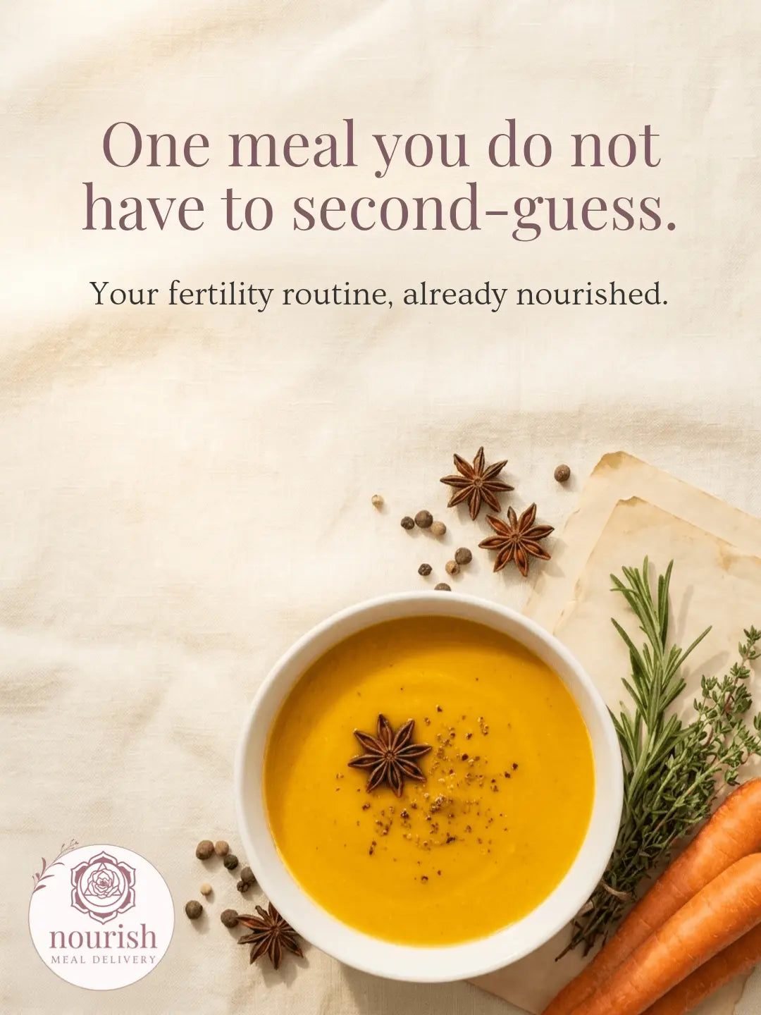 Spiced Creamy Carrot Soup Nourish Meal Delivery