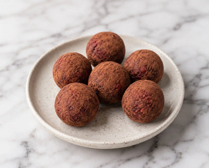 Raspberry Cacao Bites Nourish Meal Delivery