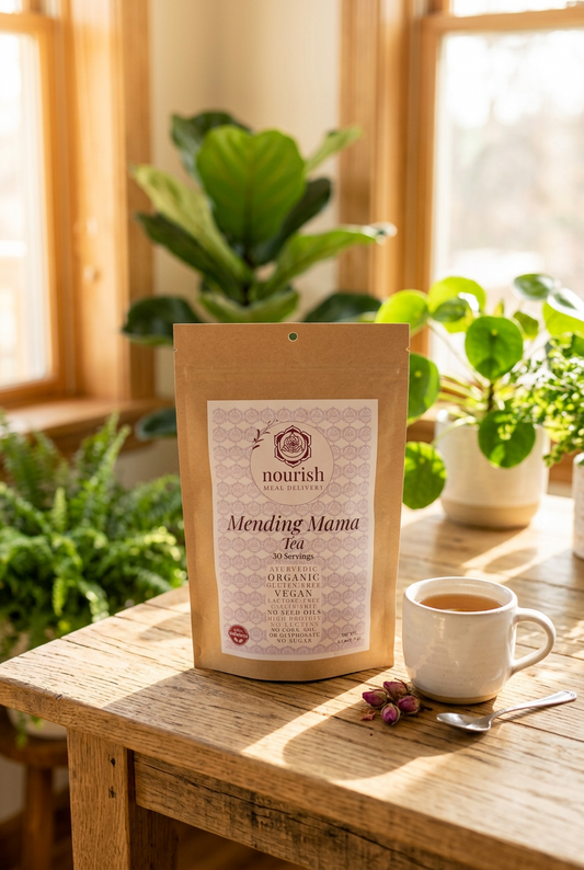 Mending Mama Tea Monthly Pouch Nourish Meal Delivery