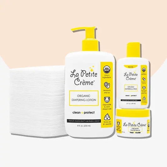 Organic French Diaper Care - Gift Set (Disposable Pads) La Petite Creme