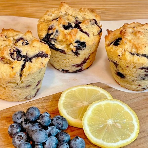 Lemon Blueberry Lactation Muffins